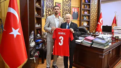 MHP Lideri Devlet Bahçeli, Merih Demiral'ı kabul etti