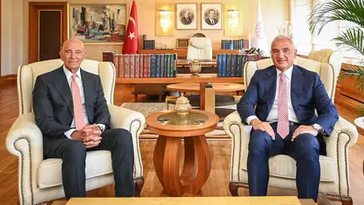Bakan Ersoy, ABD Büyükelçisi Tom Barrack ile Kültür ve Turizmi Görüştü