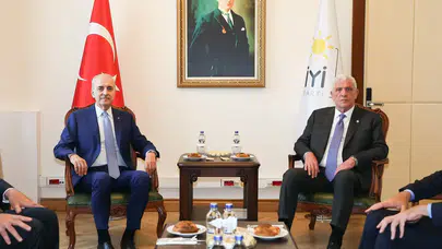 TBMM Başkanı Kurtulmuş'tan İYİ Parti'ye Ziyaret