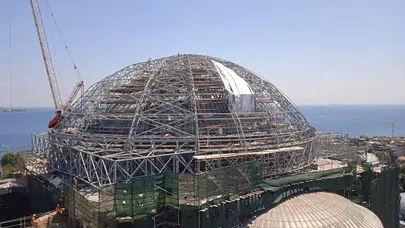 Ayasofya'nın Ana Kubbesinde Restorasyon Yeni Aşamaya Geçti