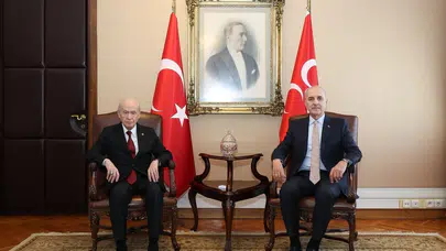 TBMM Başkanı Kurtulmuş'tan Bahçeli'ye Terörsüz Türkiye Ziyareti