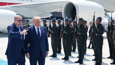 Cumhurbaşkanı Erdoğan, ABD Başkanı Trump'ı Ankara'da Karşıladı