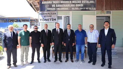 ATO Başkanı Baran, Yuvaköy Mermerciler Sitesi'nde sektörle buluştu