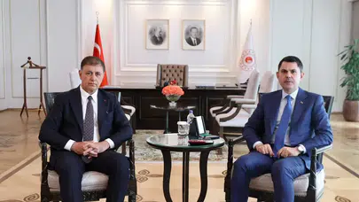 Bakan Murat Kurum, İzmir Büyükşehir Belediye Başkanı Tugay ile görüştü