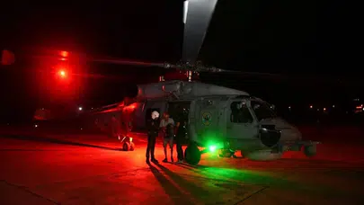 Kalp Krizi Geçiren Hasta Askeri Helikopterle Hastaneye Ulaştırıldı