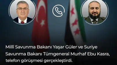 Bakan Yaşar Güler, Suriyeli Mevkidaşı Murhaf Ebu Kasra ile Görüştü