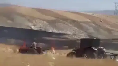 Ayaş'ta Ekili Arazide Çıkan Yangın Kontrol Altına Alındı