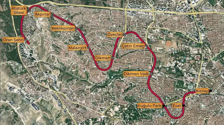 Ankara’ya 44 Kilometrelik Yeni Metro Ağı: 4 Hat İçin İhale Süreci Başlıyor