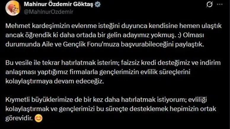 Bakan Göktaş'tan Başlık Parası Mağduru Çiftçi'ye Destek